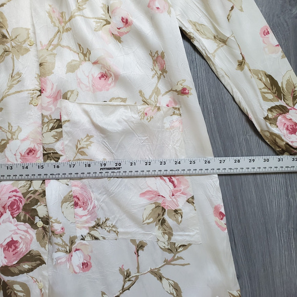 Gunne Sax Dress Large Prairie Satin Lace Collar Romantic Whimsy Cottagecore 70s - Picture 6 of 14